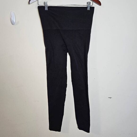 SPANX LOOK AT ME NOW SEAMLESS LEGGINGS #FL3515 LARGE BLACK - Picture 1 of 4